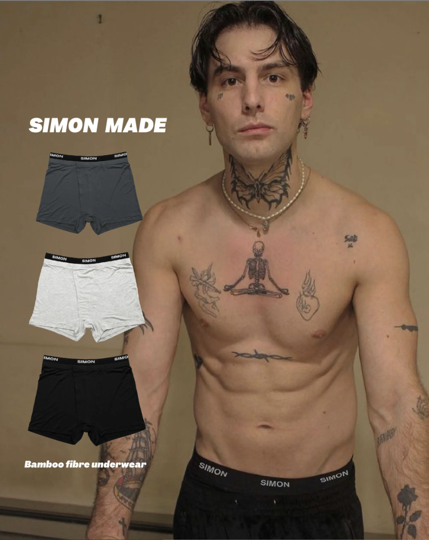 " SIMON " 竹纖維 涼感 除臭 透氣 男生 內褲 內著 下身 性感 緊身 舒適 平角內褲 四角褲 運動 健身