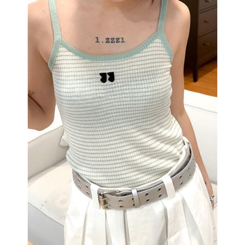 “MADE 𝗚𝘂𝗯𝗮𝗻 " 現貨 超彈 舒適 柔軟 針織 條紋 吊帶 背心