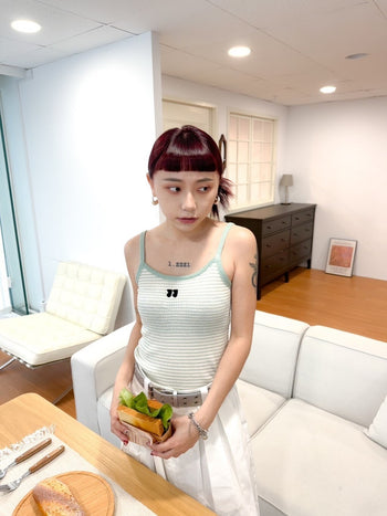 “MADE 𝗚𝘂𝗯𝗮𝗻 " 現貨 超彈 舒適 柔軟 針織 條紋 吊帶 背心