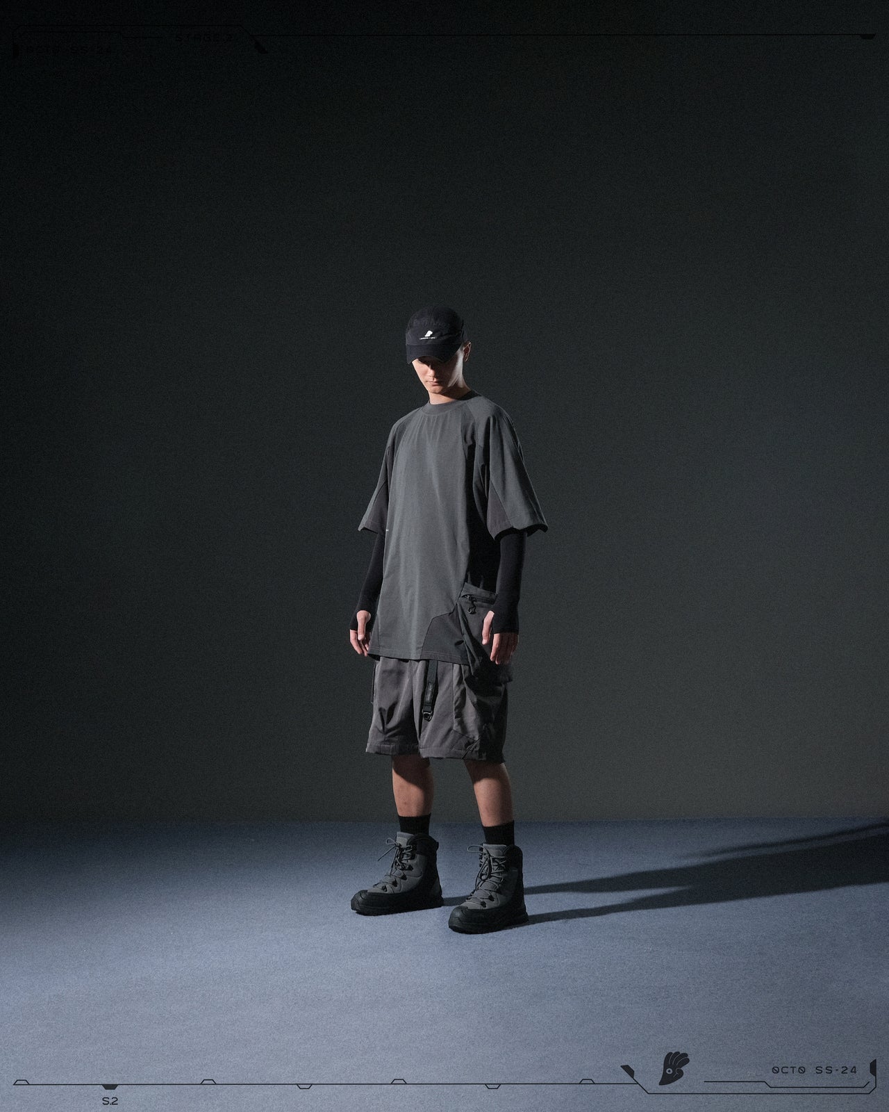 OCTO GAMBOL®️ 06 < S24  Double Splicing Tornado T-shirt >