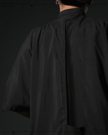 OCTO GAMBOL®️09 < S24 Stand Collar Tornado Zip Shirt >