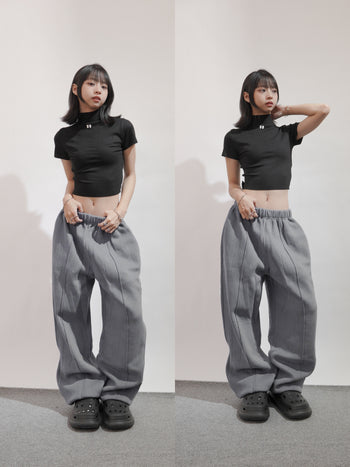 “MADE 𝗚𝘂𝗯𝗮𝗻 " 露背 運動 彈性 綁帶 顯瘦 腰身 辣妹 短袖上衣