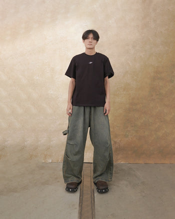 WBI 24SS WL-01 / WBI Data Analysis Division Low-Key Loose-Fit Short-Cropped Tee