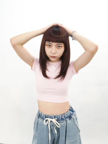 “MADE 𝗚𝘂𝗯𝗮𝗻 " 水洗  正肩 短袖 辣妹 235G 短板 T恤