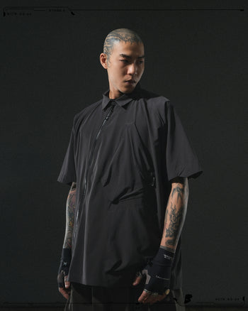 OCTO GAMBOL®< S24 Diagonal Sukkiri Shirt >