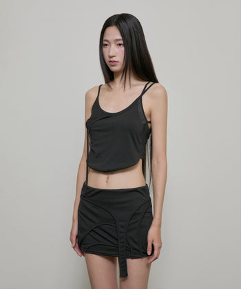 FLARE UP - 4-Layered Skirt 特殊四層裙 P-F209 (黑色)