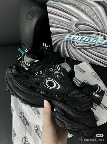 正品 經銷 OldOrder 黑色 厚底 渦輪鞋 跑步鞋 老爹鞋