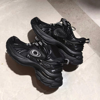 正品 經銷 OldOrder 黑色 厚底 渦輪鞋 跑步鞋 老爹鞋