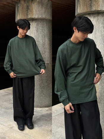 305G FOG 重磅 純色 寬鬆 百搭 休閒 長袖