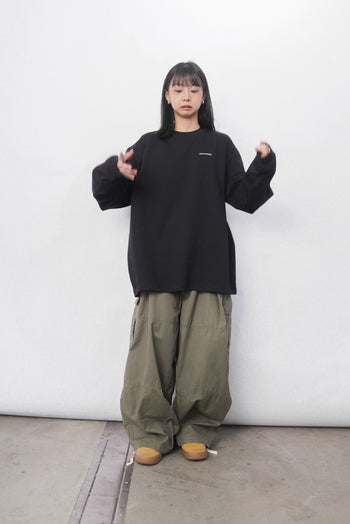 “MADE 𝗚𝘂𝗯𝗮𝗻 " 假兩件 305G 長袖 純棉 寬鬆 打底T