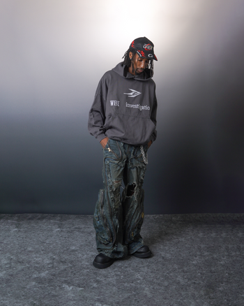 WBI® 24SS UND-02 / The Rebel Series Logo Man Hoodie