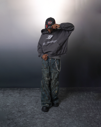 WBI® 24SS UND-02 / The Rebel Series Logo Man Hoodie