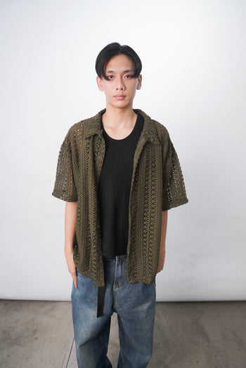 簍空設計 復古百搭 高級感襯衫