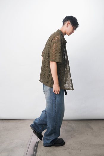 簍空設計 復古百搭 高級感襯衫