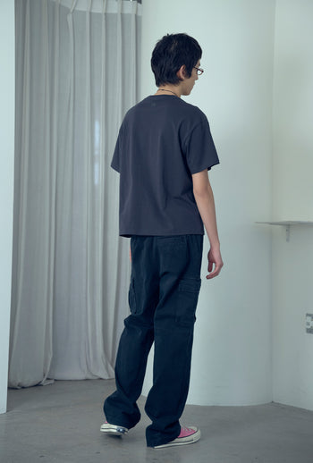 NICEGHOSTCLUB - OVAL 3STAR LOGO TEE 橢圓圖案T恤 [炭灰] T-N228