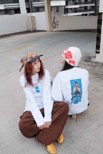 【GUBAN】6th 插畫比賽 校園 215G 長袖上衣 - 日本少女