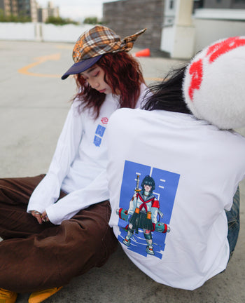 【GUBAN】6th 插畫比賽 校園 215G 長袖上衣 - 日本少女