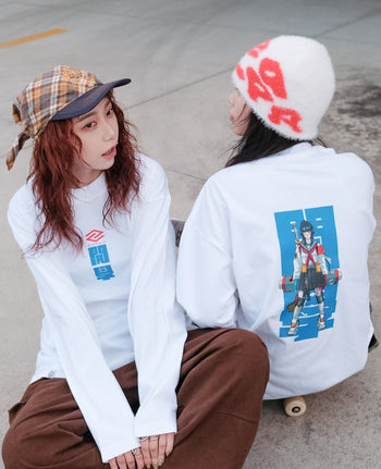 【GUBAN】6th 插畫比賽 校園 215G 長袖上衣 - 日本少女