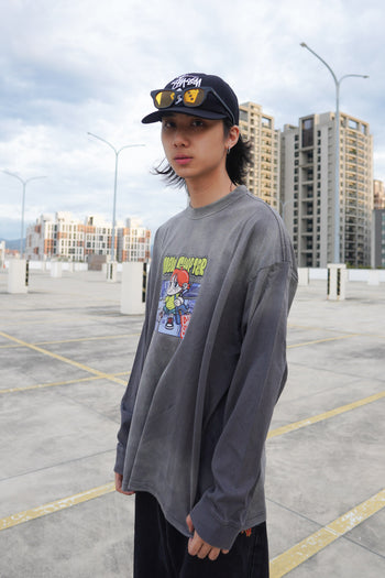 【GUBAN】6th 插畫比賽 校園 260G 長袖上衣 -漫畫男孩