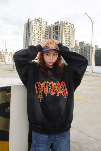 “MADE 𝗚𝘂𝗯𝗮𝗻 " 亞比 水洗 370G 原創 火焰 大學T