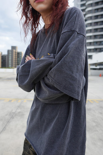 “MADE 𝗚𝘂𝗯𝗮𝗻 " 亞比 水洗 345G 重磅 假兩件 不收邊 水洗 長袖T