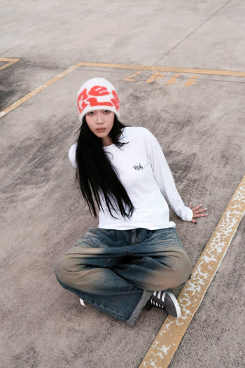 “MADE 𝗚𝘂𝗯𝗮𝗻 " 塗鴉 滑板 原創 全新面料 寬鬆  BOXY 215G 正肩 長袖Ｔ