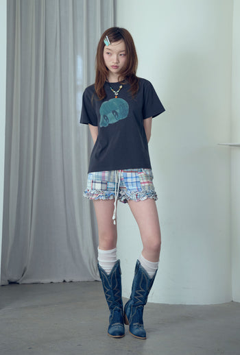 NICEGHOSTCLUB - BIG EYES DOLL TEE [炭灰]  T-N1022