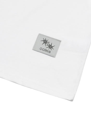 MUCENT X COIRIS MARINAE SIDE LEATHER PATCH HALF T (白色）T-C1041