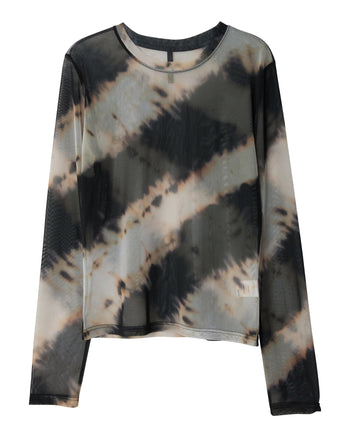 FLARE UP - Sheer Mesh Long Sleeve 透視網紗長袖 T-F1098