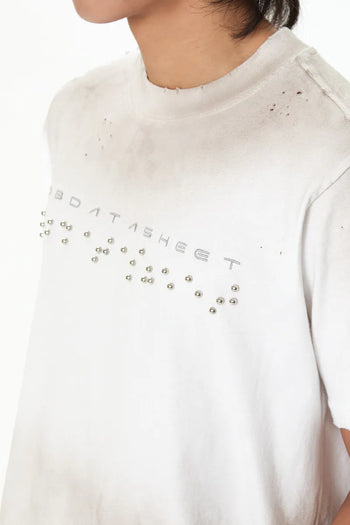 JOBDATASHEET - Embossed Braille Tee - White D49