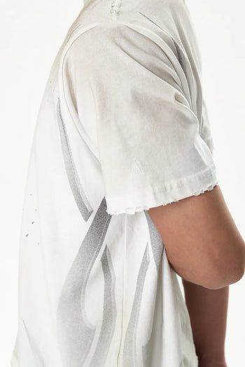 JOBDATASHEET - Distressed Printed Slim Fit Short Sleeve Tee D41