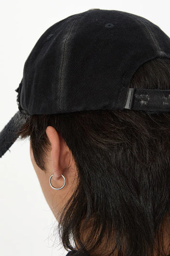 JOBDATASHEET - Distressed Washed Cap - Black D47