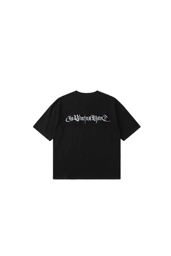 Jobdatasheet - Gothic Letter Embroidered Tee – Silver D56