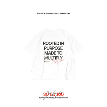 Apostle - SOM-03 "A HUNDRED TIMES" Graphic TEE - White