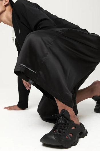 Jobdatasheet - Asymmetric Panel Satin Pants D57