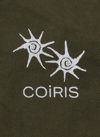COIRIS - DREN BACK DIRTY LOGO 降落傘褲 [卡其綠] P-C157