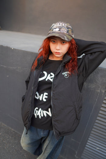 “MADE 𝗚𝘂𝗯𝗮𝗻 " 原創 雙面 羽絨 麵包 背心 塗鴉