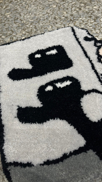 “MADE 𝗚𝘂𝗯𝗮𝗻 " 原創 G民 手工 羊毛 地毯 腳墊