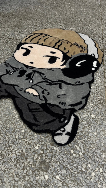 “MADE 𝗚𝘂𝗯𝗮𝗻 " 原創 G民 手工 羊毛 地毯 腳墊