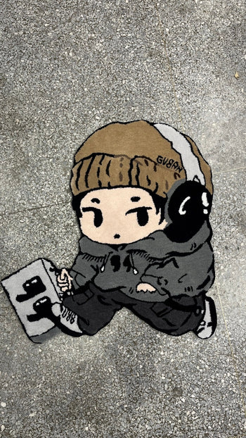 “MADE 𝗚𝘂𝗯𝗮𝗻 " 原創 G民 手工 羊毛 地毯 腳墊