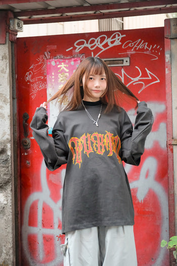 “MADE 𝗚𝘂𝗯𝗮𝗻 " 亞比 假兩件 305G 長袖 純棉 寬鬆 打底T