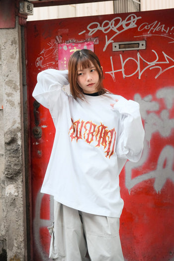 “MADE 𝗚𝘂𝗯𝗮𝗻 " 亞比 假兩件 305G 長袖 純棉 寬鬆 打底T