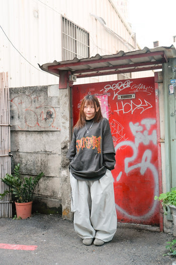 “MADE 𝗚𝘂𝗯𝗮𝗻 " 亞比 假兩件 305G 長袖 純棉 寬鬆 打底T