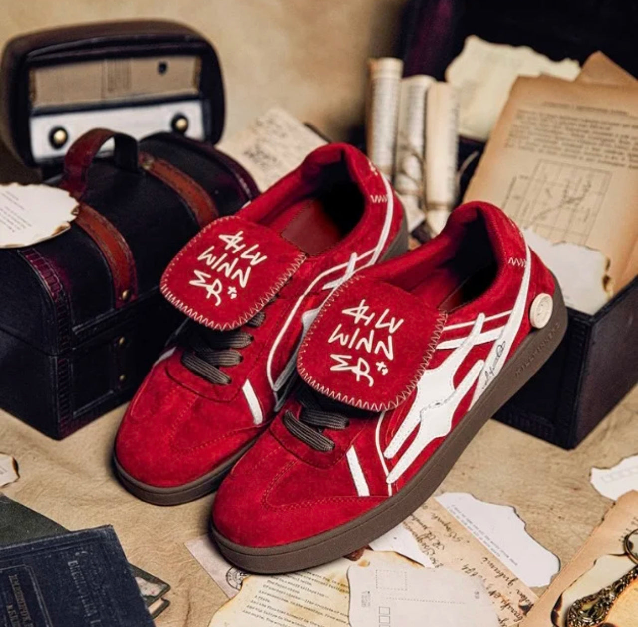 Killwinner 德訓鞋 麂皮紅絲絨