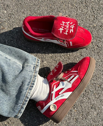 Killwinner 德訓鞋 麂皮紅絲絨