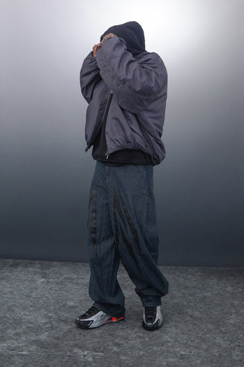 WBI 24SS EPD-02 / WBI Leather logo patchwork denim pants