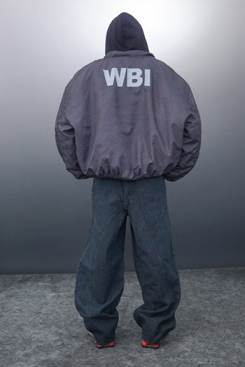 WBI 24SS EPD-02 / WBI Leather logo patchwork denim pants