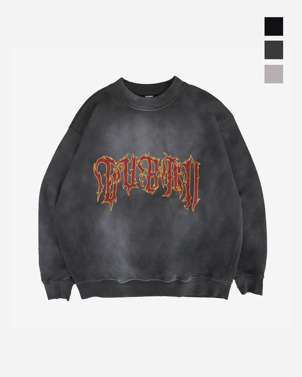 “MADE 𝗚𝘂𝗯𝗮𝗻 " 亞比 水洗 370G 原創 火焰 大學T