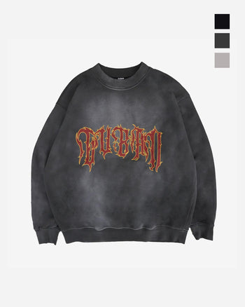 “MADE 𝗚𝘂𝗯𝗮𝗻 " 亞比 水洗 370G 原創 火焰 大學T