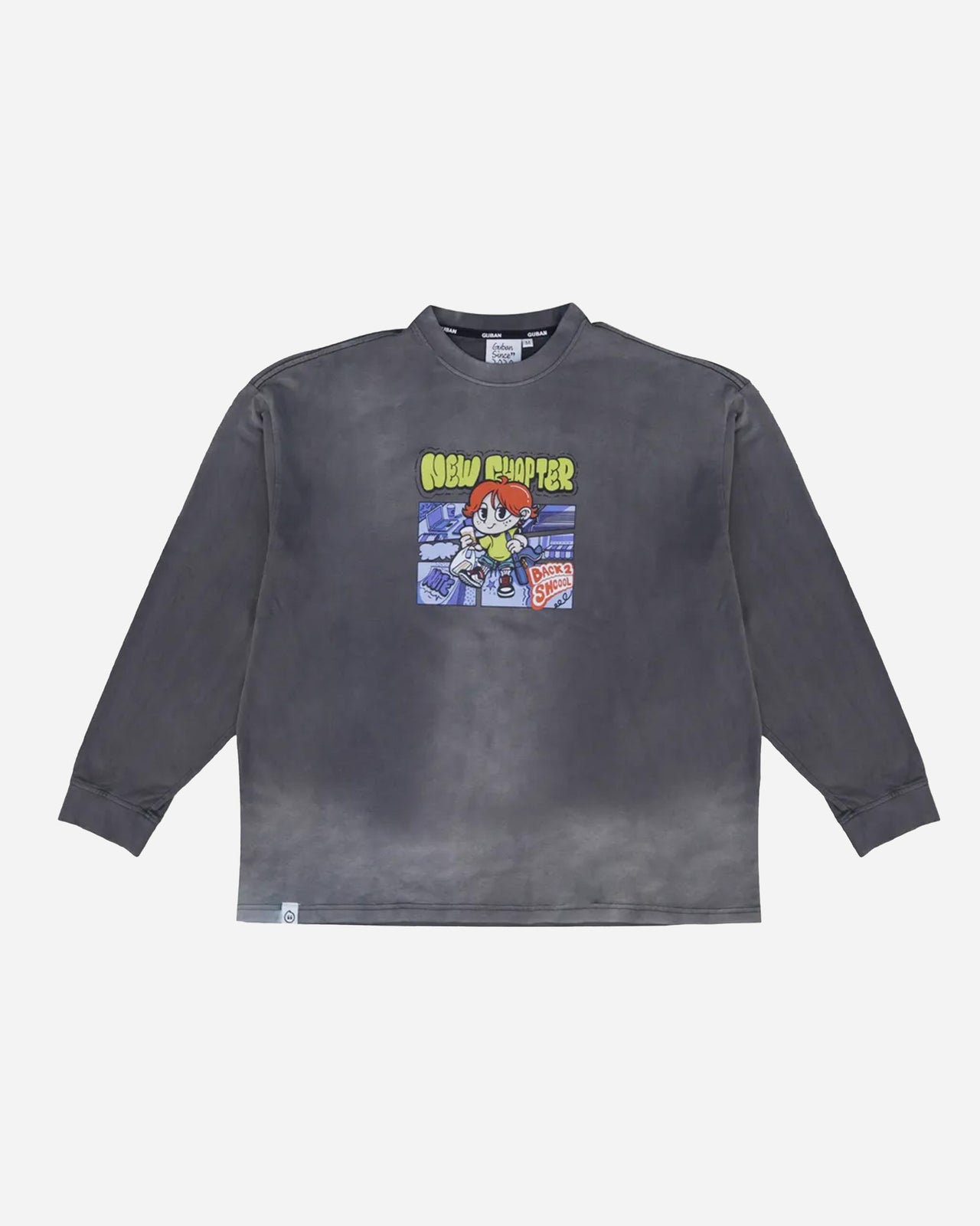 【GUBAN】6th 插畫比賽 校園 260G 長袖上衣 -漫畫男孩